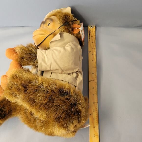 Shalom Toy Co Inc Realistic Safari Monkey Chimp Plush Toy 16" Brown Furry Tagged - Picture 14 of 15